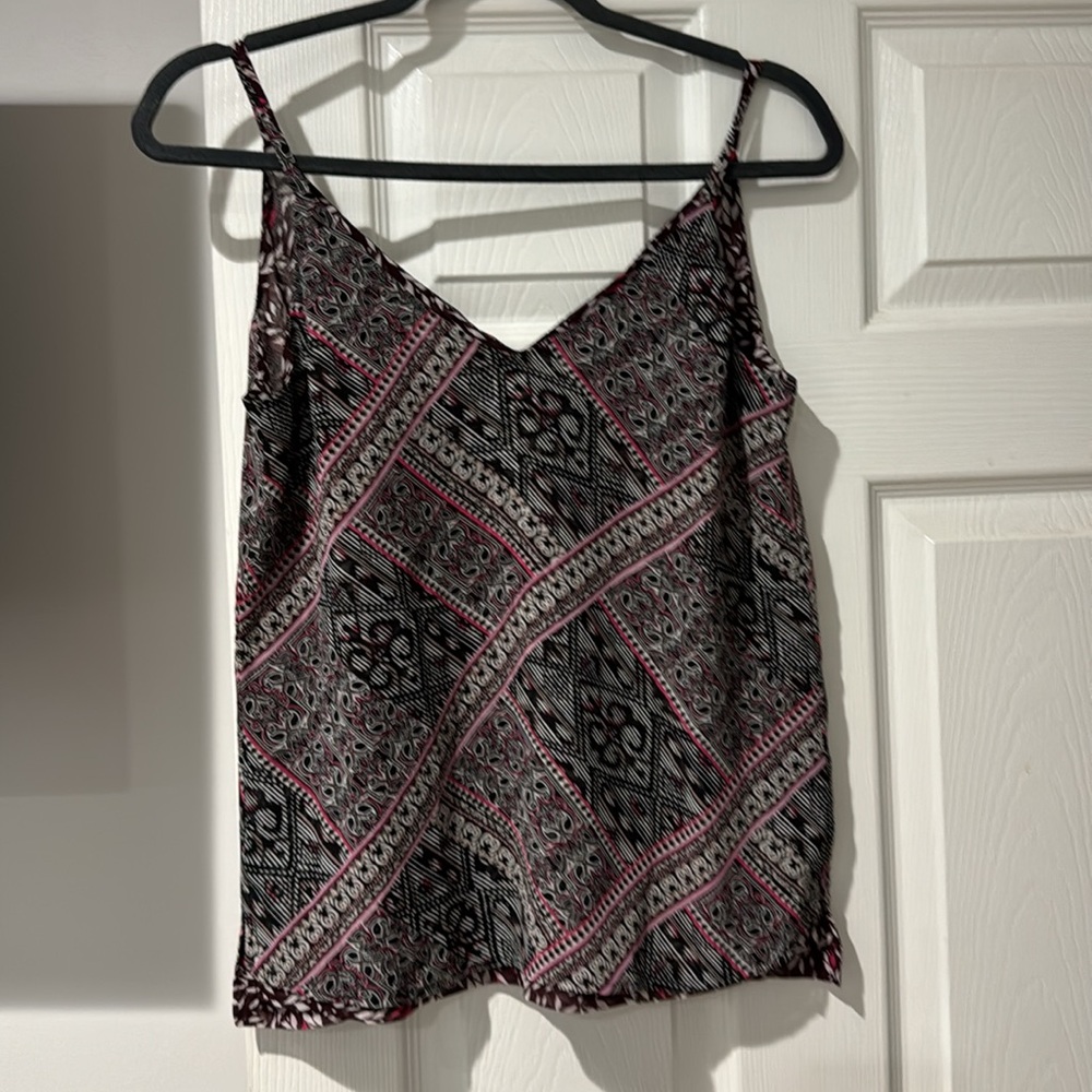 White House black market Multicolored Camisole with V-Neck  Straps size xs